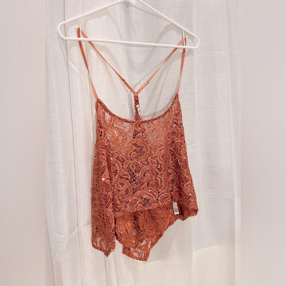 Rosy Lace Free People Cami